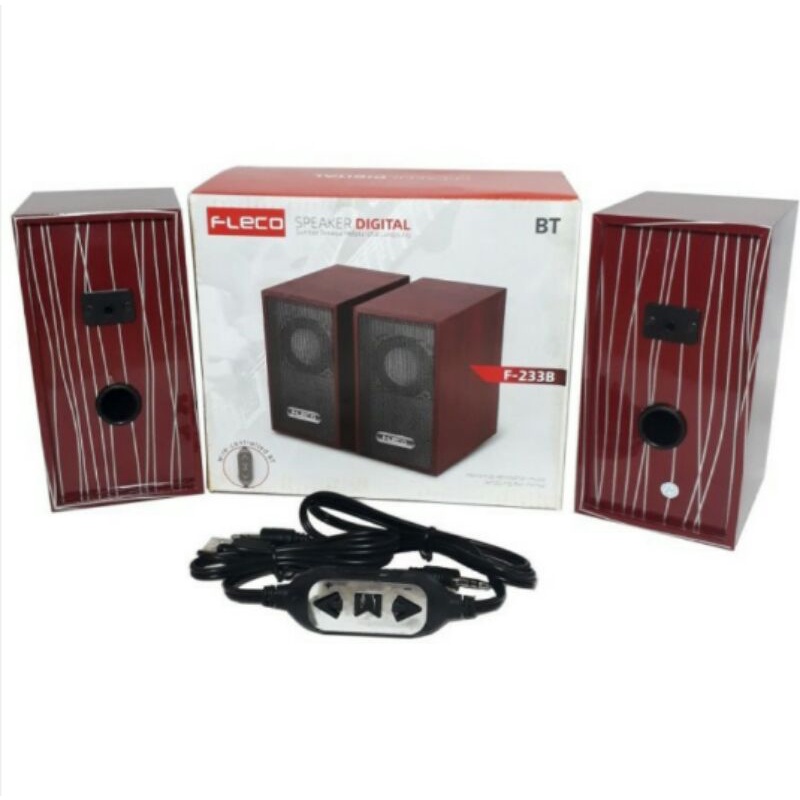 Cod Speaker Fleco super bass F-233B Speaker Laptop//Komputer//tv//Hp