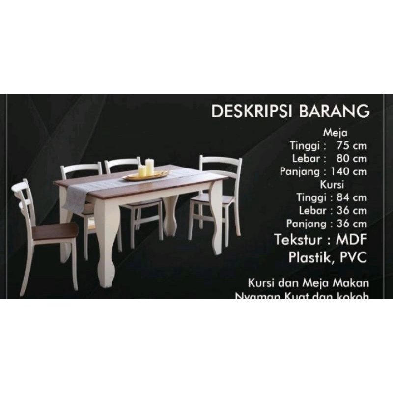 Meja makan DTM Winston Olympic