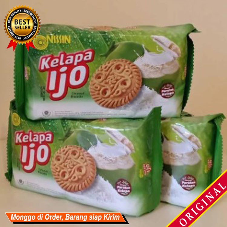 

Jajanan Kue Lebaran camilan keluarga Sajian menyenangkan Biscuits NISSIN Kelapa IJO 280g