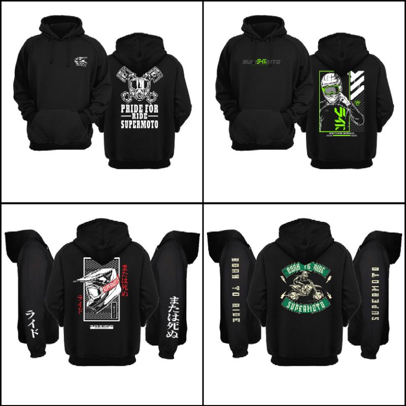 HOODIE TASLAN JAKET SWEATER MOTOR SUPERMOTO MERCHANDISE