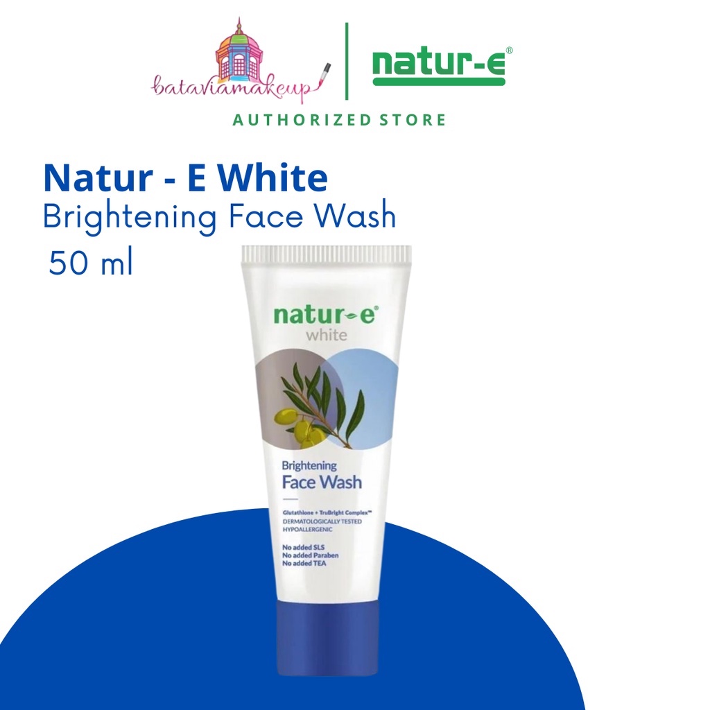 Natur - E White Brightening Face Wash 50ml/Pembersih Wajah/Pembersih Kulit