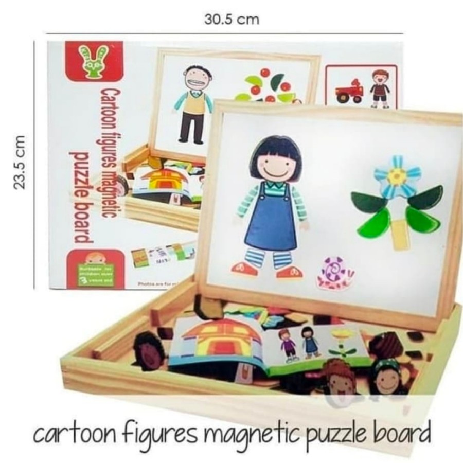 mainan edukasi magnetic puzzle jigsaw