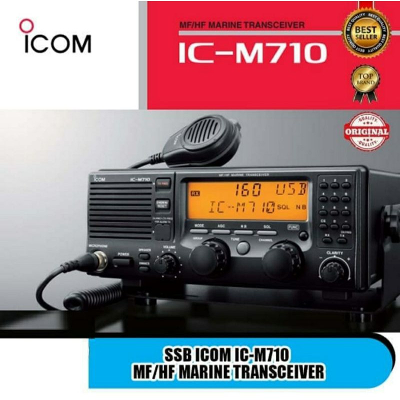 ICOM IC-M710 MF HF MARINE TRANSCEIVER BARU ORI M710 ICM710 SSB