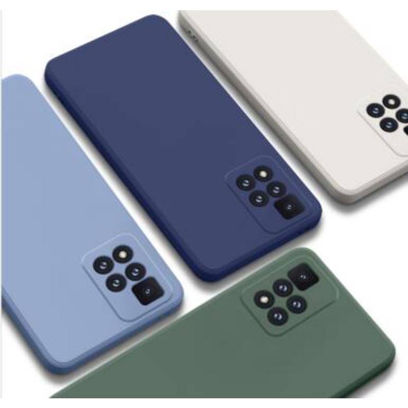 Soft Case Bahan Silikon Cair Bentuk Kotak Untuk Xiaomi Mi Poco F4 GT F3 F2 M3 M4 Pro Poco X3 GT NFC X4 Pro