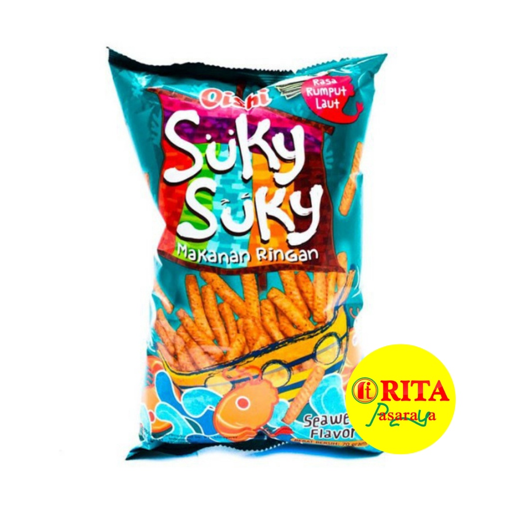 

Oishi suky-suky seaweed flavour 65gram