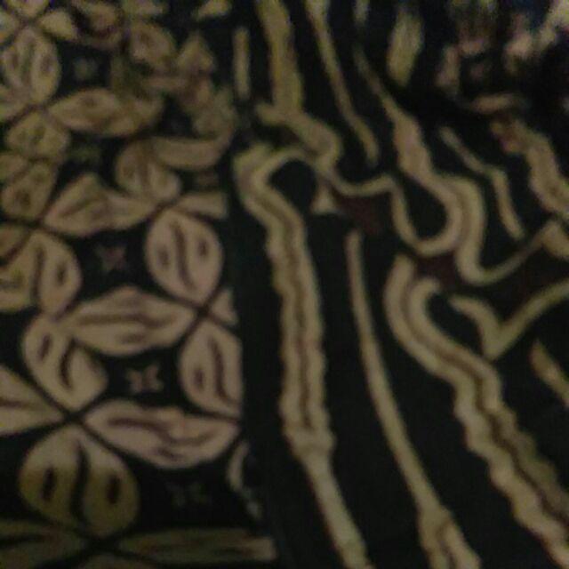 Tunic Zipper Seling Genes Batik Sogan Klasik Dress Panjang Hijab Kondangan Seragam Kerja Jumbo