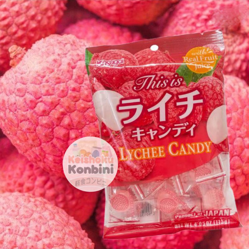 Kasugai Lychee Candy / snack jepang / permen jepang / permen leci / permen / permen impor / cemilan 