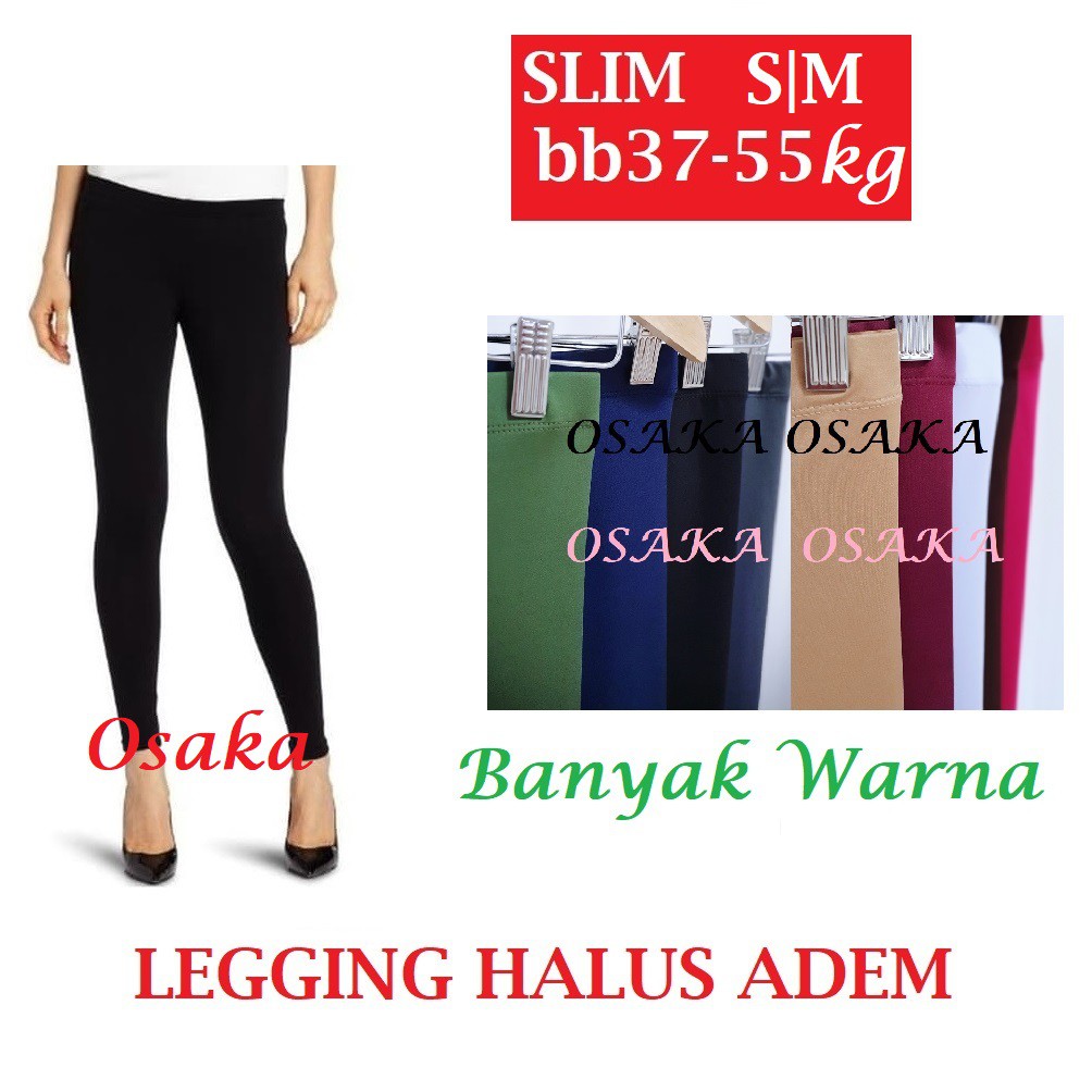 Celana Legging Wanita All Size Polos Elastis bahan ADEM Super Stretch leging lejing leggings celana Strit wanita Lezing Laging