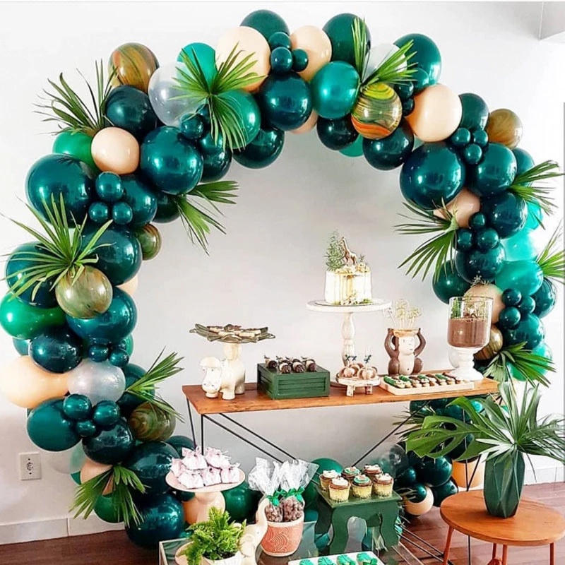 (60 / 80 / 100cm) (Ring Balon Udara) (Stand Arch Garland) (Ulang Tahun &amp; Pernikahan)