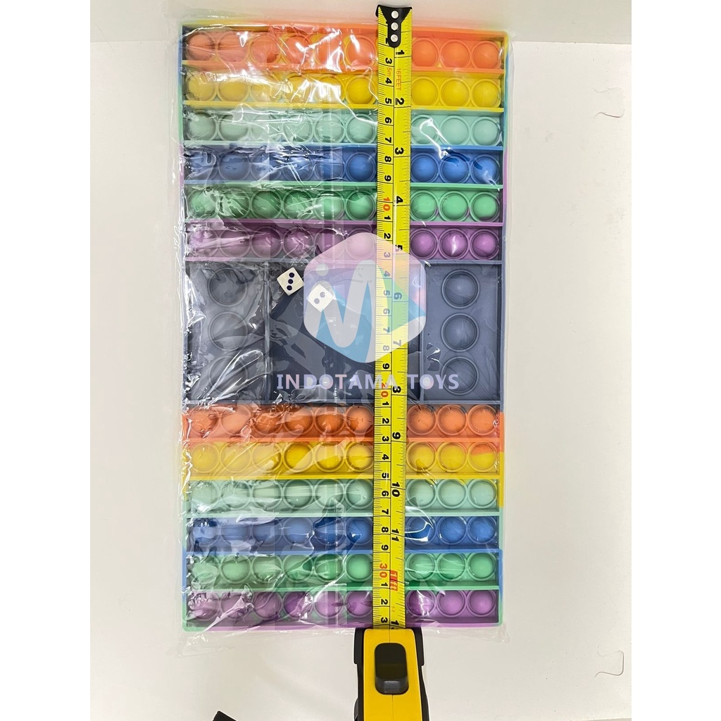 Fidget Toys Push POP IT / POPIT Mainan Anak Penghilang Stress Relieve Pop it Rainbow-Dadu Rainbow 33CM