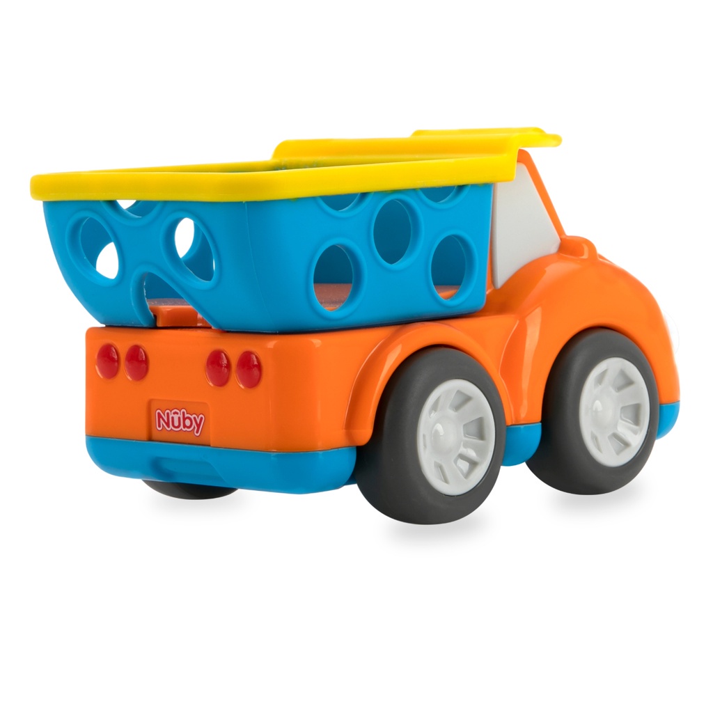 Nuby Baby Plays Pals 127658 - Mainan Sensori Anak Play Pals (Rattle Truck)