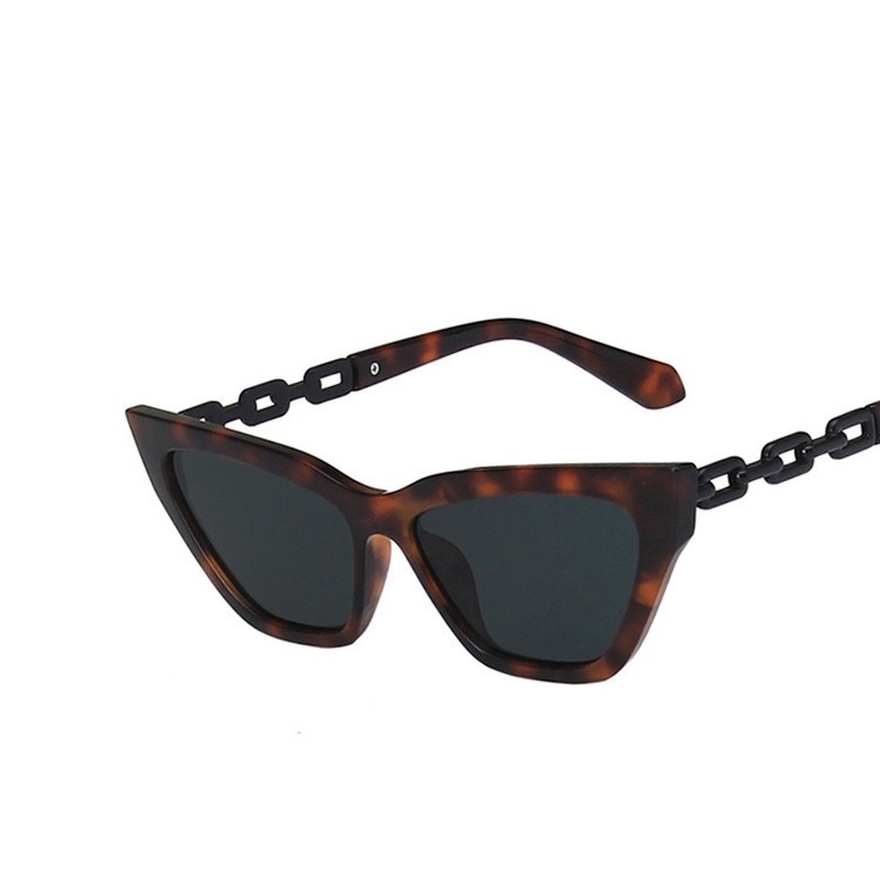 Kacamata Hitam Model Cat Eye Hollow Gaya Retro Hip Hop Modern