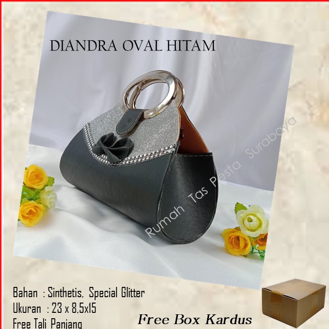 Tas Termurah,Tas Bagus,Tas Unik,DIANDRA OVAL HITAM