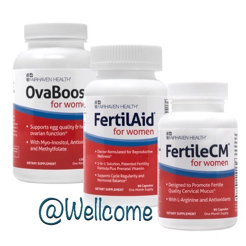 PAKET KESUBURAN WANITA: FERTILECM + FERTILEAID + OVABOOST