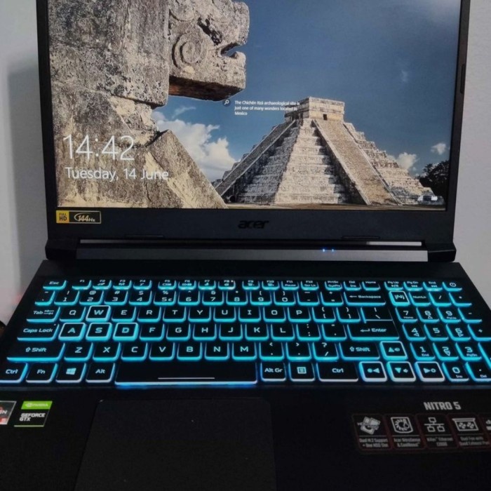 [Laptop / Notebook] Acer Nitro 5 An515 45 Ryzen 5 5600H Laptop Bekas / Second