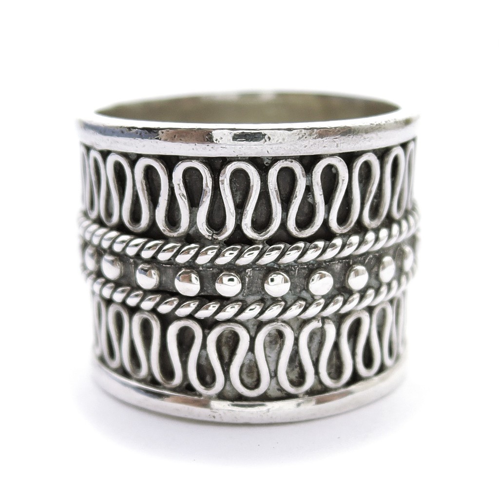 Cincin Perak 925 / Cincin Cowok Perak Bakar / Cincin Perak Bakar