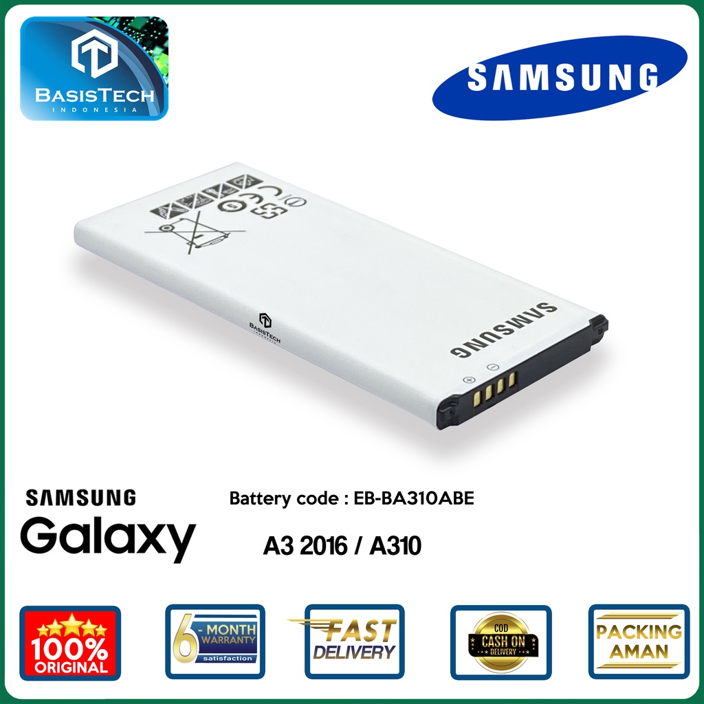 BATERAI SAMSUNG A310 - A3 2016 - EB-BA310ABE - ORI