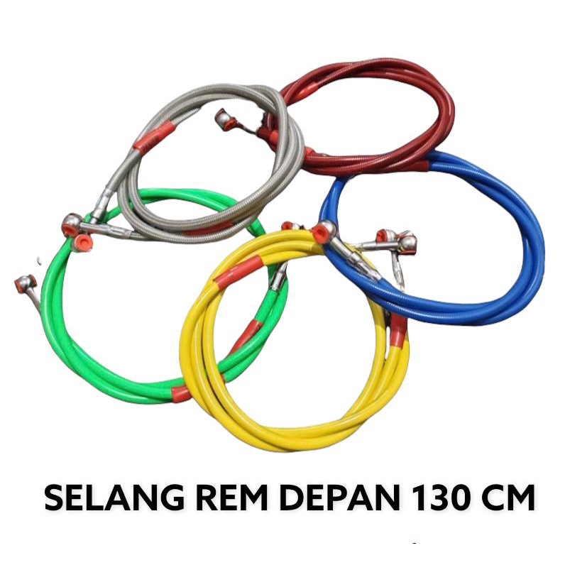 Selang Rem Depan Variasi Panjang 130Cm 90Cm 60Cm Belakang Universal