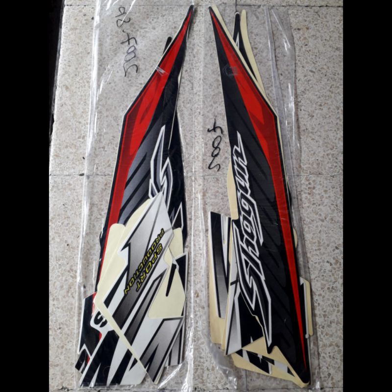 STRIPING STANDAR ORI LIST STIKER MOTOR SHOGUN SP 125 TAHUN 2007 STIKER SHOGUN 125 SP 2007
