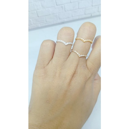 CINCIN PERAK ASLI SILVER 925 LAPIS EMAS / CINCIN LISTRING AUREL MP FULL/ CINCIN PERAK FASHION TERBARU