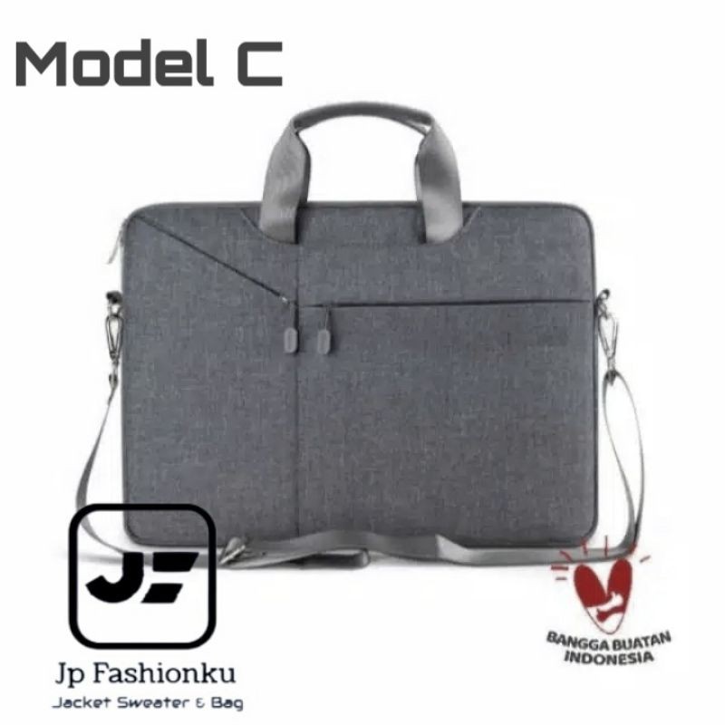 Tas Laptop Selempang jinjing 15-16 inch serbaguna /Tas Kantor