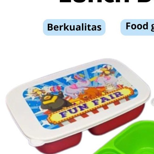 Diva 3 sekat - Lunch Box Tempat Makan Bekal Anak