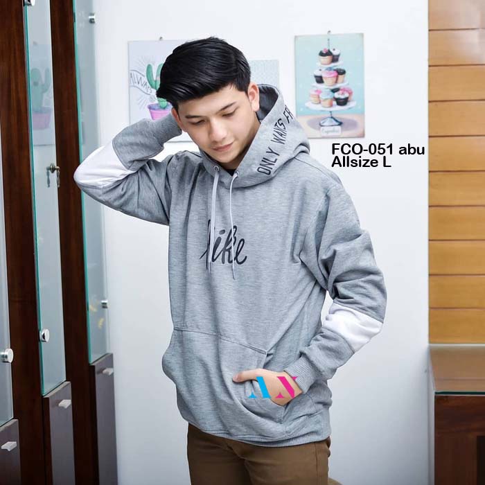 AA1 - Jaket Hoodie Fleece Tebal Cowok Pria || COD || Bayar dirumah