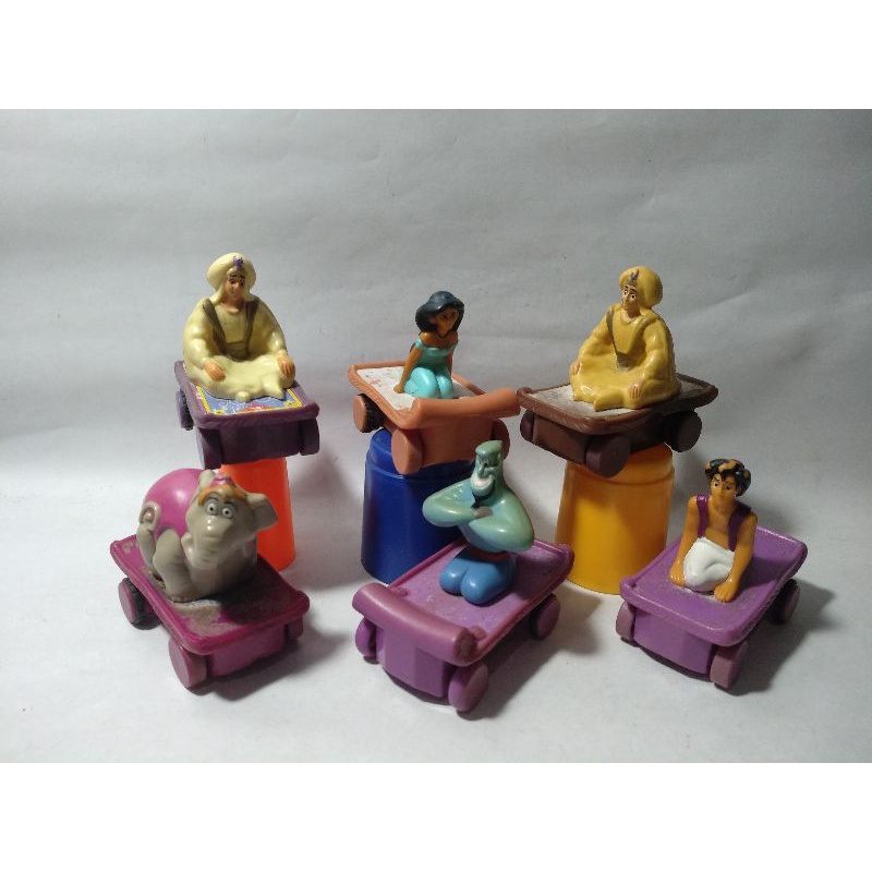 Aladdin Aladin Jasmine Jin Ifrit Genie Magic Carpet Karpet Elephant Gajah Happy Meal Mcdonalds Mcd D