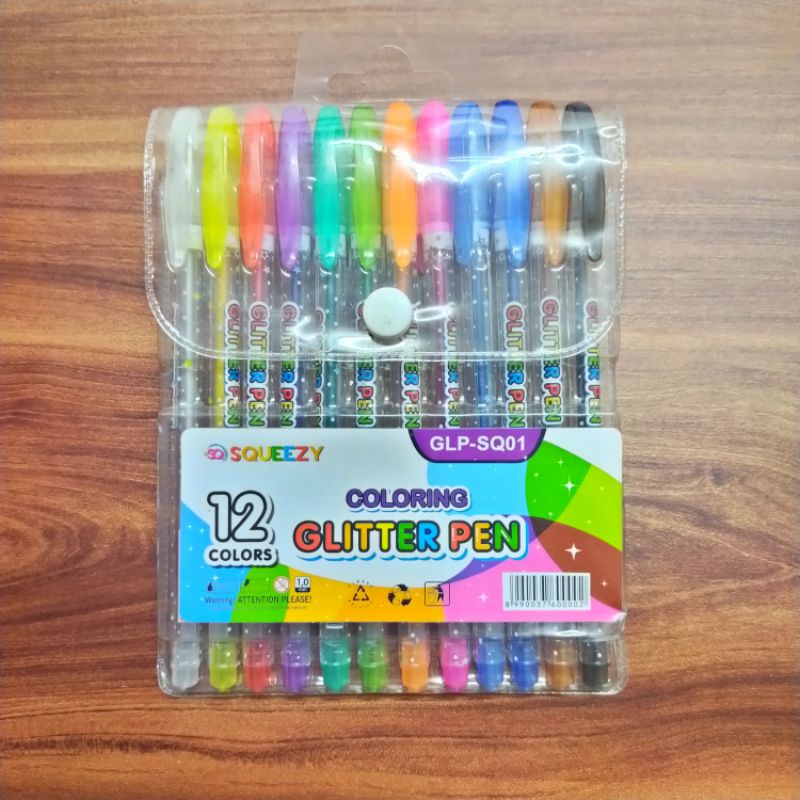 

Glitter Pen set 12 warna // GLP-SQ01