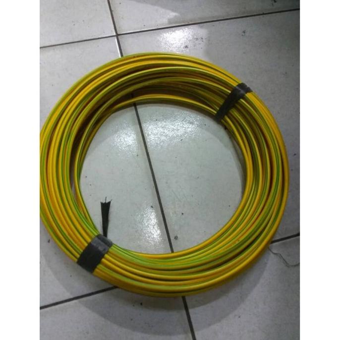 Kabel Grounding 16Mm / Kabel Nya Tunggal Kuning Hijau / Grounding
