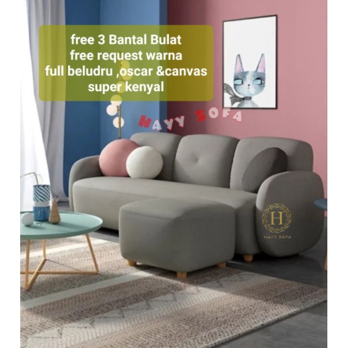 sofa ruang tamu/sofa minimalis terbaru/sofa unik kekinian /sofa L mungil