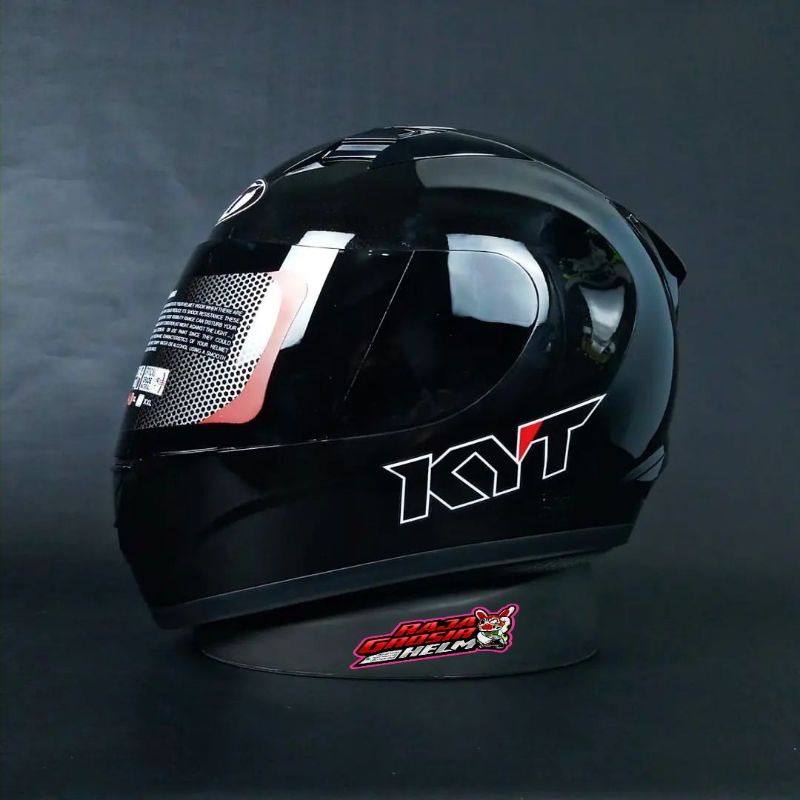 HELM KYT R10 BLACK METALIK HELM TOURING KYT R 10 HITAM METALIK HELM FULL FACE KYT R10 ORIGINAL MURAH