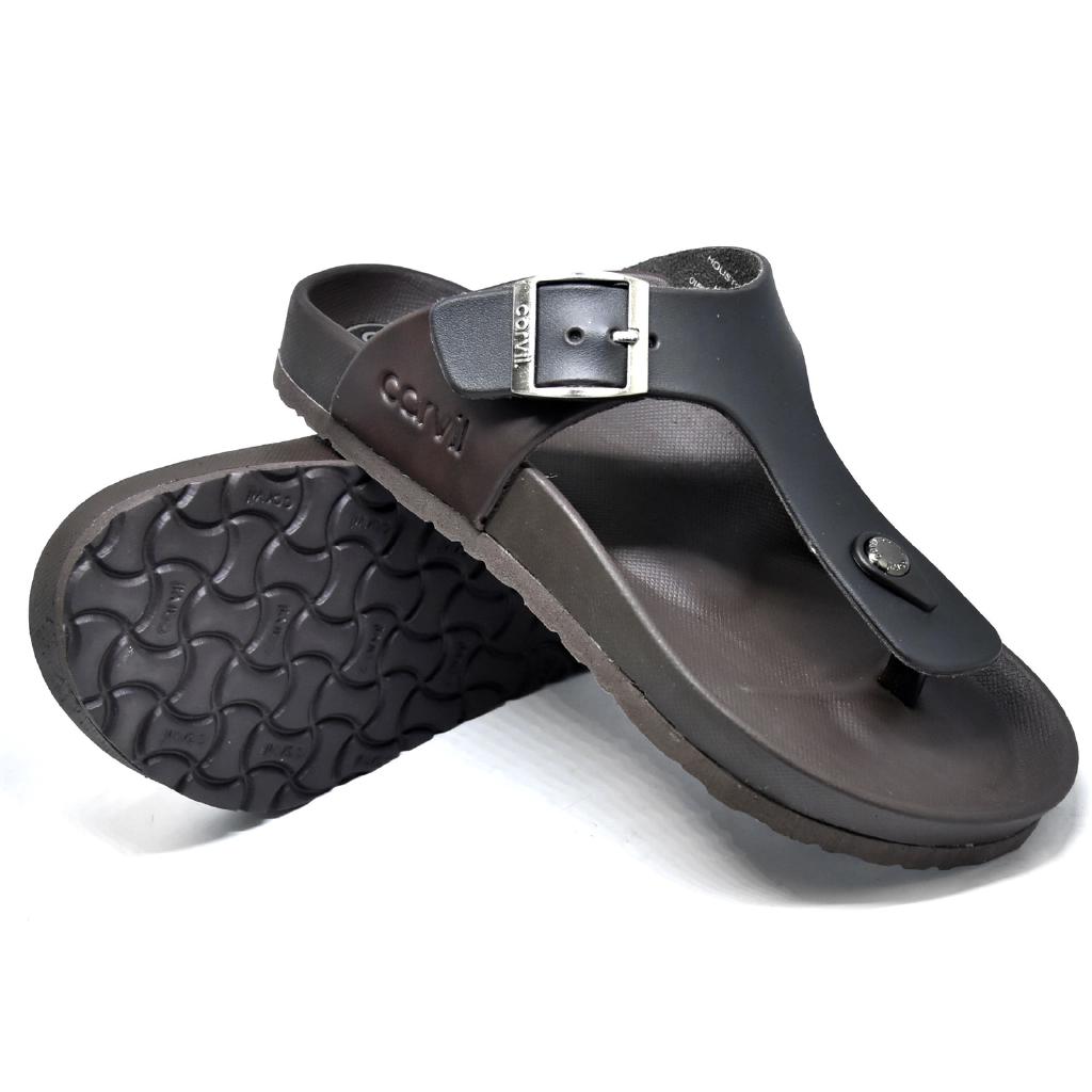  Carvil  Sandal  Pria  Houston 01 M Black Shopee  Indonesia