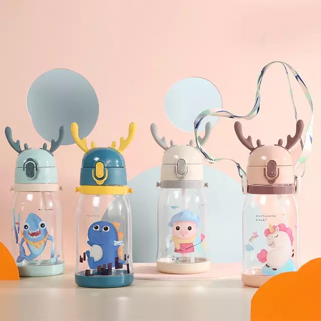 TALI PANJANG Botol SEDOTAN Minum Anak / 600ML Tanduk Rusa NEW Cute Imoet / Botol BPA Free