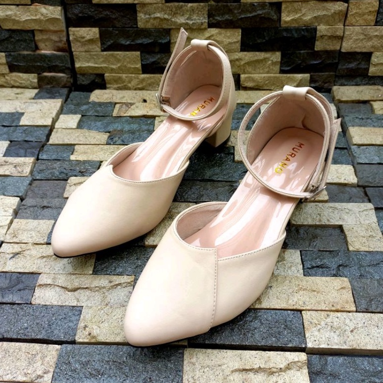 Murano Renata Cream Sepatu Big Size Jumbo 41-46 LV02