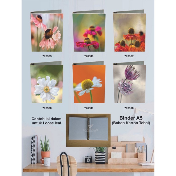 

Binder A5 / Binder Note A5 / Bunga / Set 2918