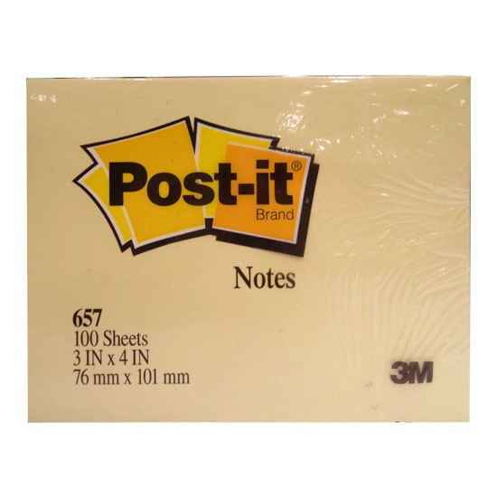 

[ PACK ] Post It Sticky Notes Memo Polos 657 - 3M MURAH!