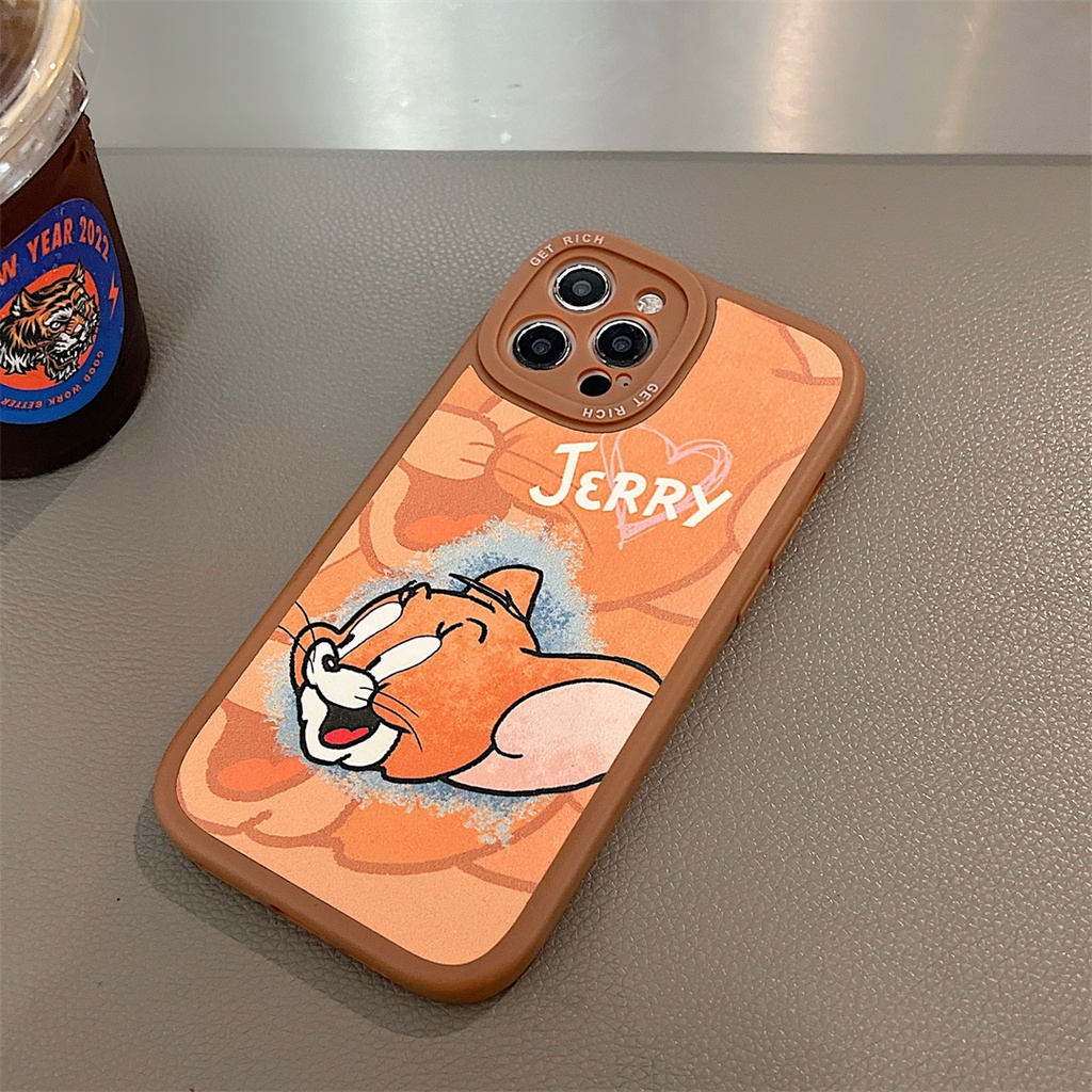 Soft Case Desain Kartun Tom Cat Ase Anti Jatuh Untuk Iphone 13 12 11 Pro Max Xs Max Xr 7 8 Plus Se2020