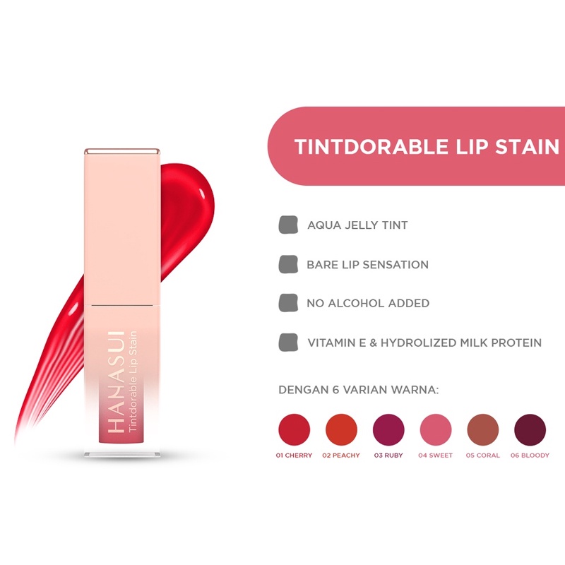 Hanasui Tintdorable Lip Stain Lip Tint