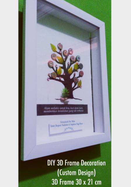 Download Diy 3d Frame Dekorasi Mahar Frame Mahar Hiasan Dinding Shopee Indonesia