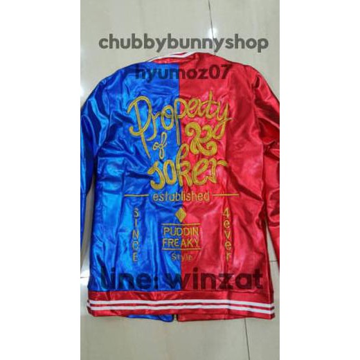 JAKET / JACKET HARLEY QUINN SUICIDE SQUAD BORDIR JOKER HIGH QUALITY BEST QUALITY