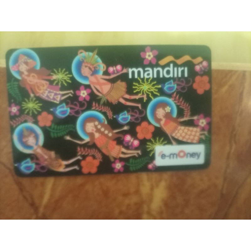 e-money emoney bekas saldo 0 motif random