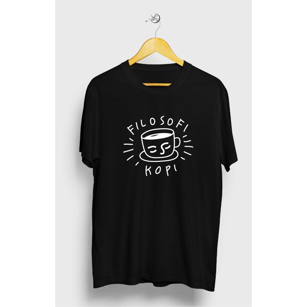 Jual Kaos Distro Atasan Pria Kaos Ngopi Kaos Kopi Filosofi Gelas