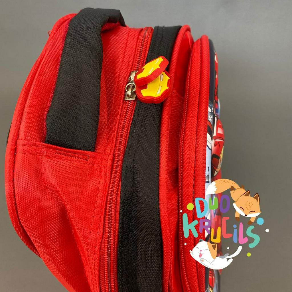 Tas Sekolah anak TK dan SD motif SUPERHERO import premium
