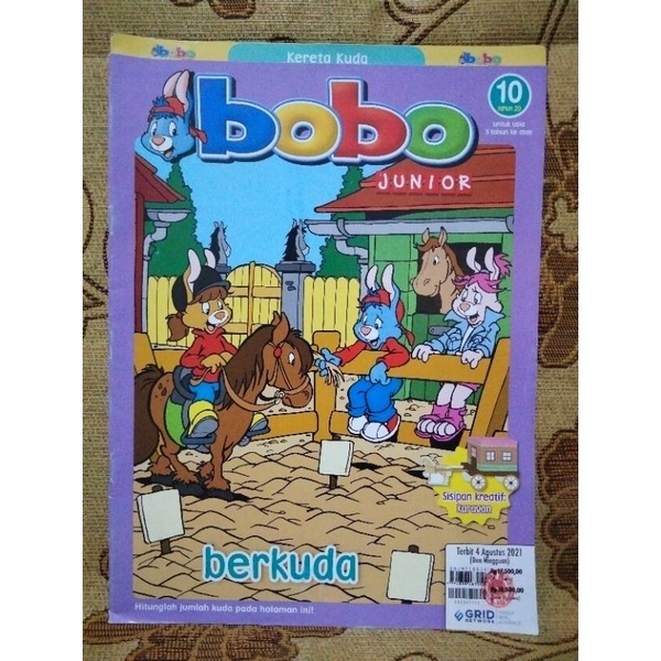 MAJALAH BOBO JUNIOR 4 AGUSTUS 2021