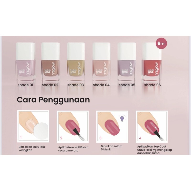 MS GLOW NAIL POLISH HALAL  Terbaru Original Asli Termurah