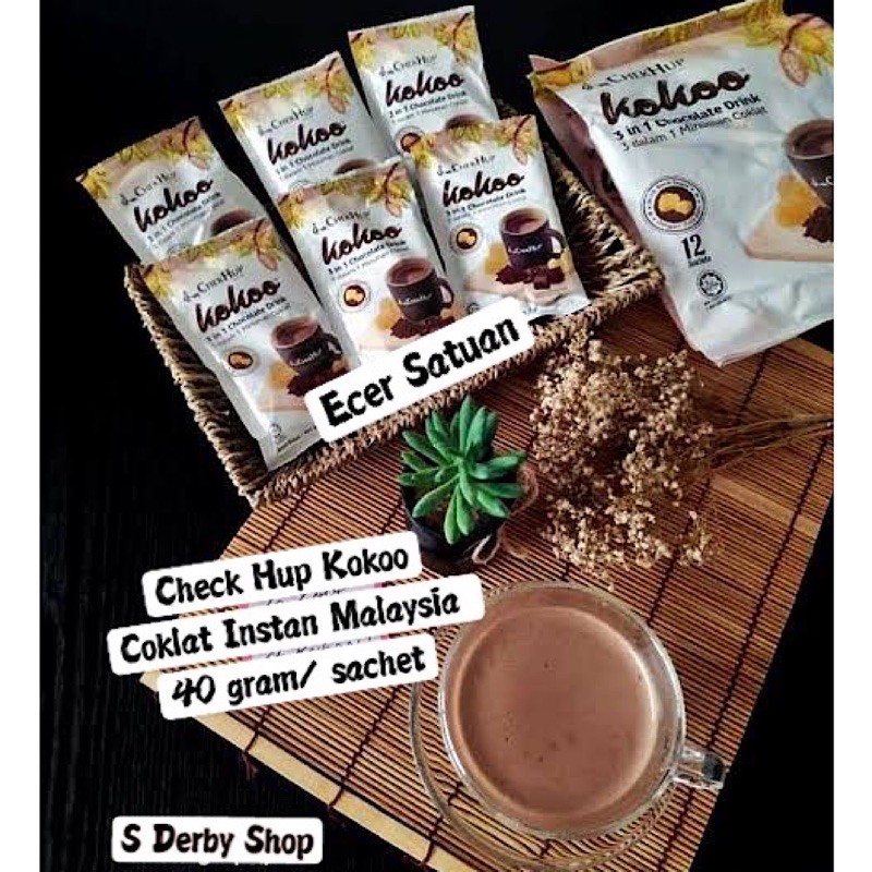 

Chek Hup Kokoo Hot Chocolate Drink Minuman Coklat Instan Malaysia Ecer