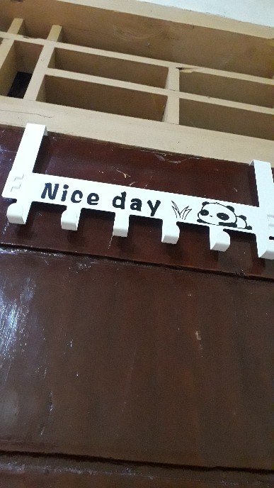 Gantungan Baju Nice Day Tas Pakaian 6 Kait - Hook Besi Belakang  Pintu Lemari Kamar Mandi