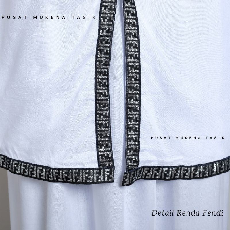 MUKENA DEWASA KATUN RAYON SONGKET RENDA FENDY | GROSIR BELI MUKENA BALI MURAH PENDI