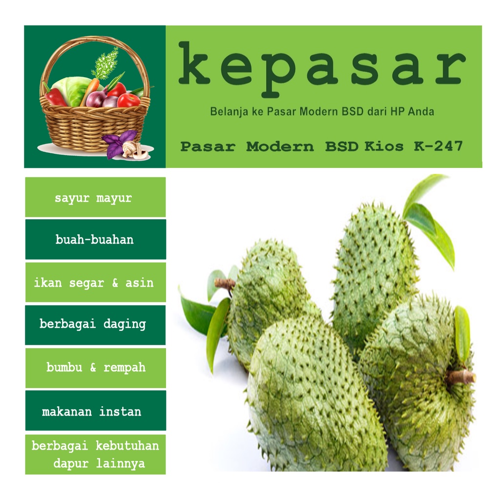 

Sirsak / Soursop / Nangkalanda 1 buah